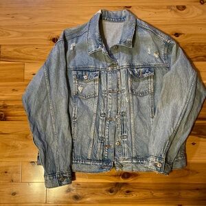 Distressed Jean Jacket